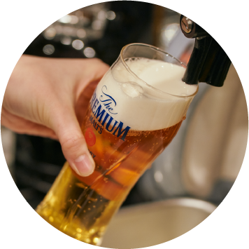 5生ビールもハイボールも300円。